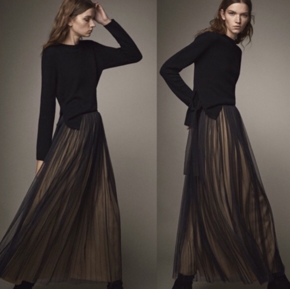 테그 붙은 새것] Massimo Dutti Tulle Skirt -사이즈 4