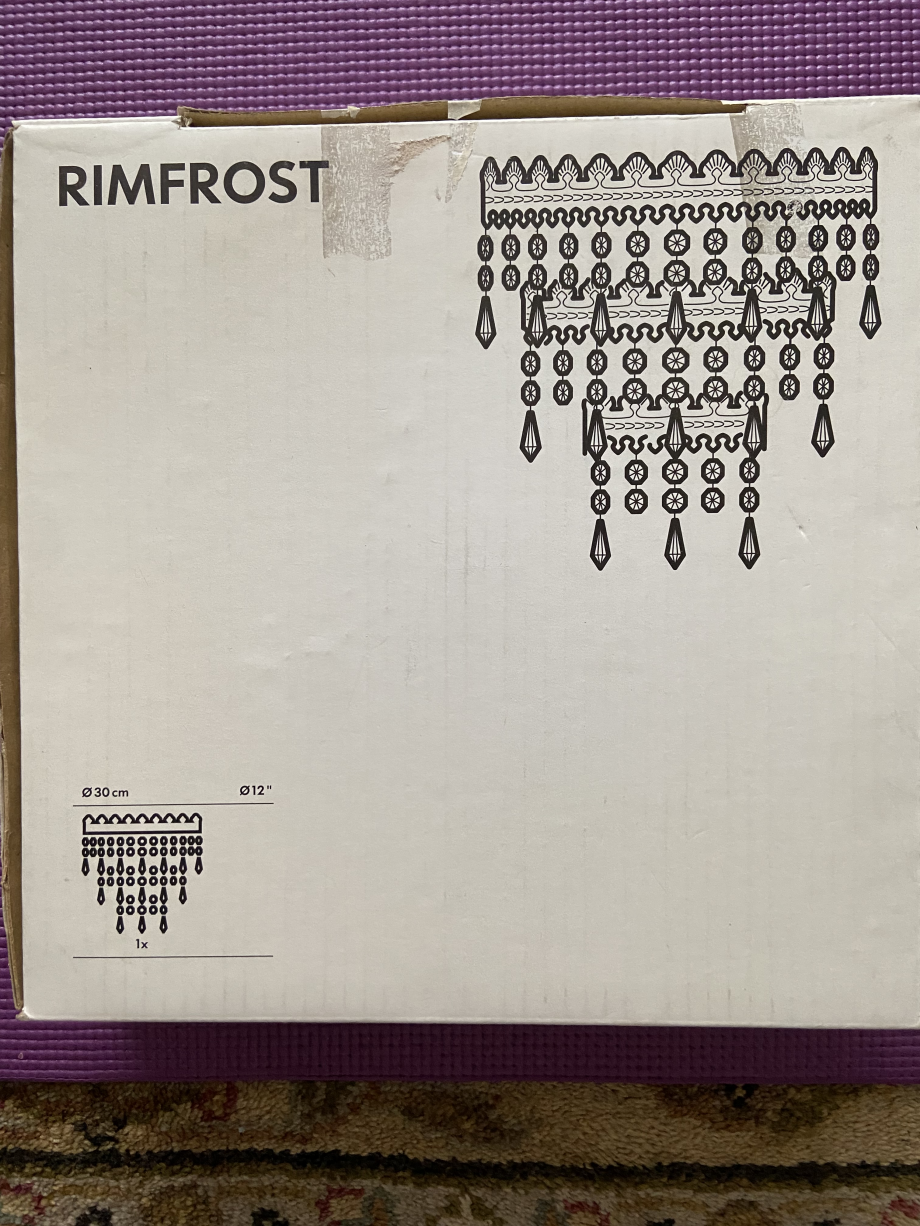 IKEA RIMFROST THREE TIERED CHANDELIER LAMP