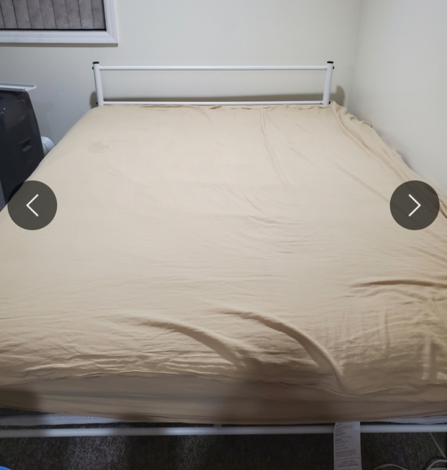 Last sale 퀸사이즈 메트리스, 흰색 프레임, image size:876x920