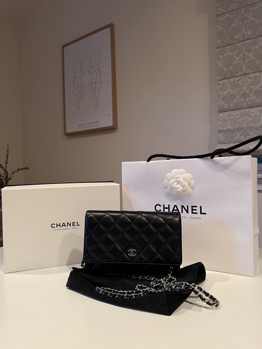 Chanel wallet on chain quilted lambskin quilted